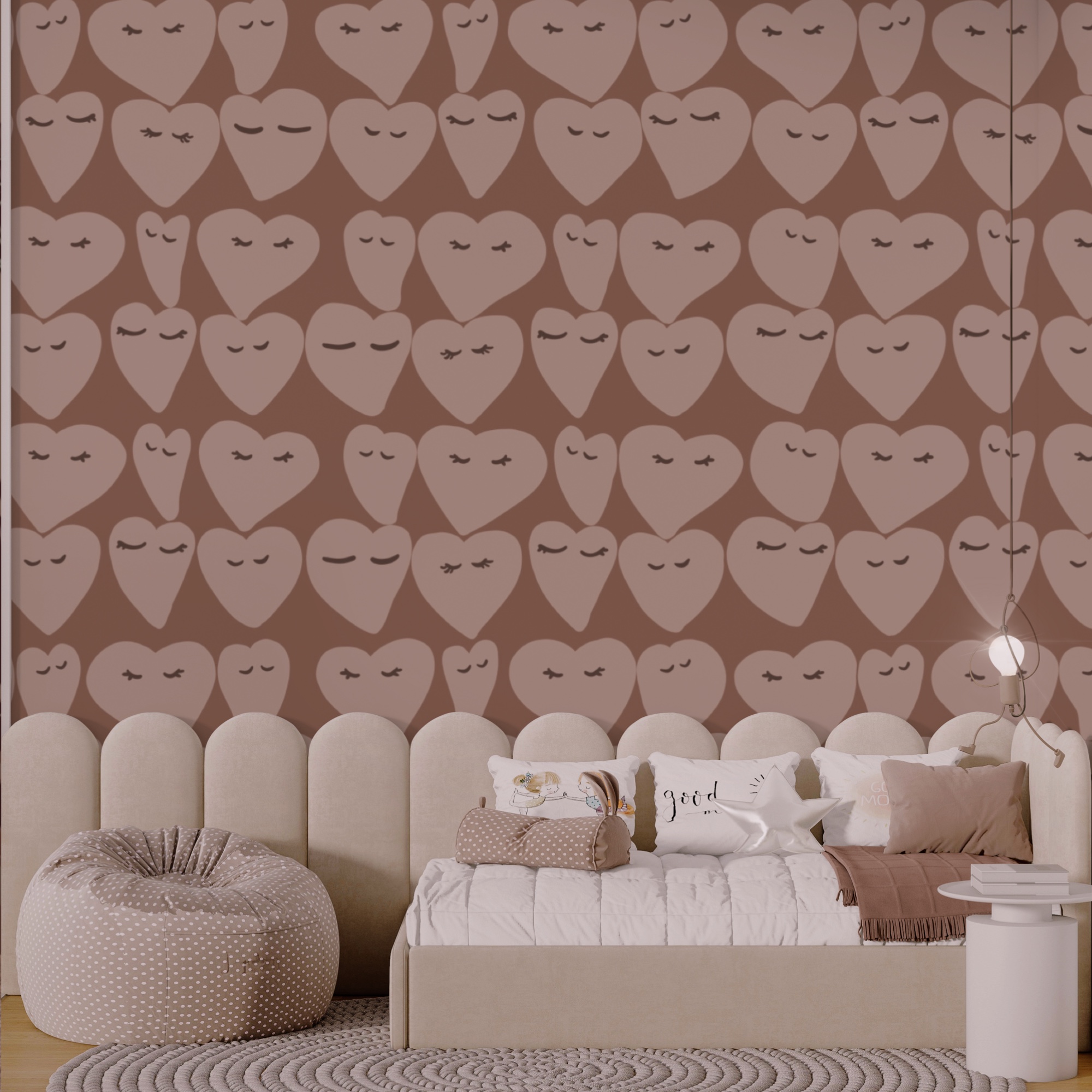 Heart patterns spreading joy everywhere