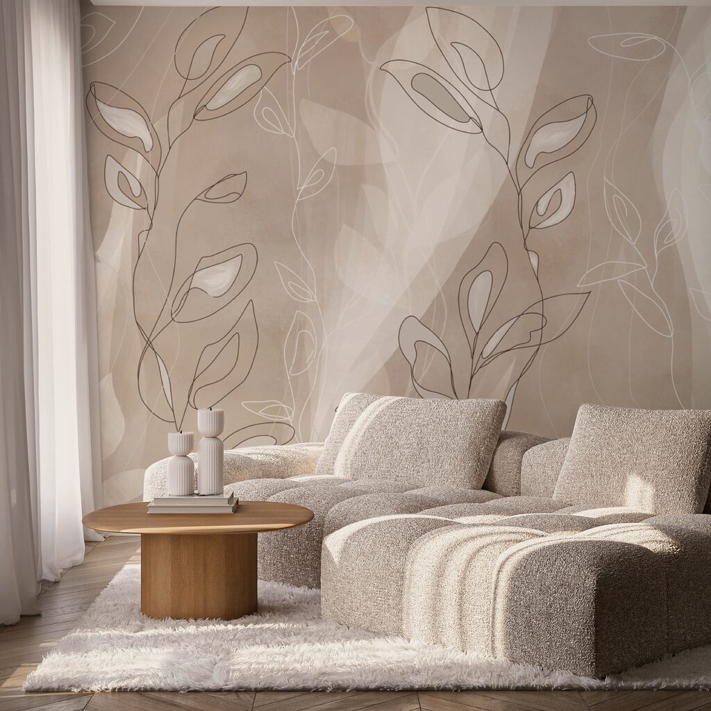 Soft lines on a gentle background Soft lines on a gentle background