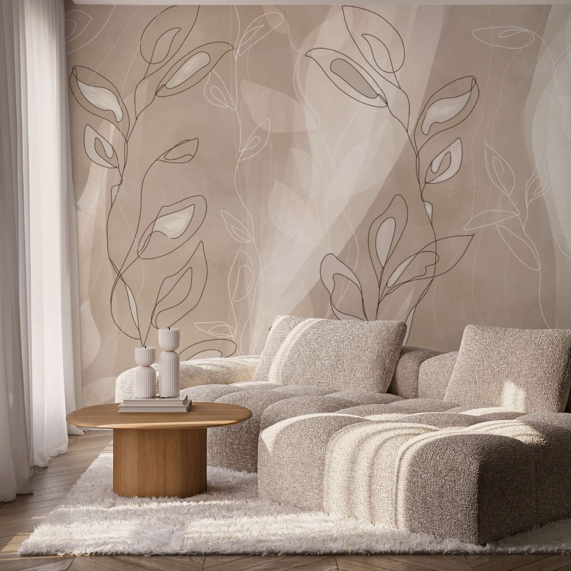 Soft lines on a gentle background Soft lines on a gentle background