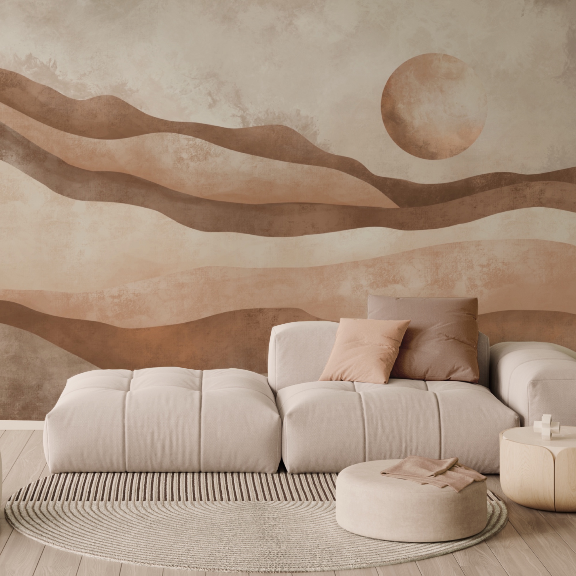 Painting of a desert landscape