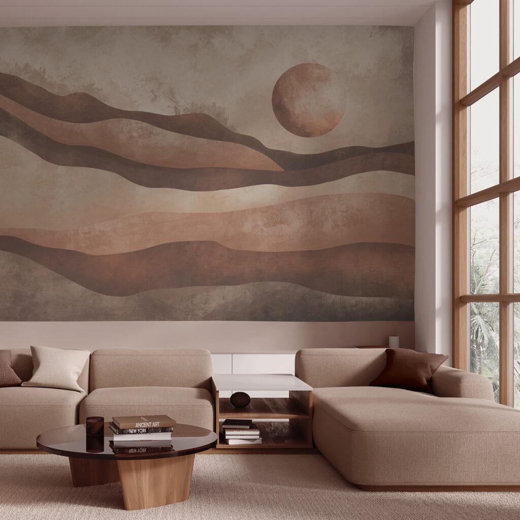 Painting of a desert landscape