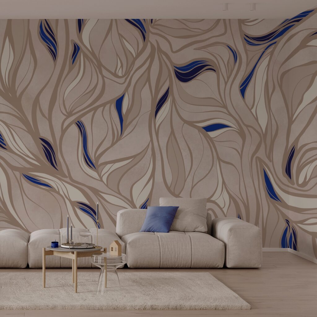 Pattern of blue and tan lines Pattern of blue and tan lines