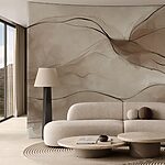 Wall mural Ethereal waves of flowing colors