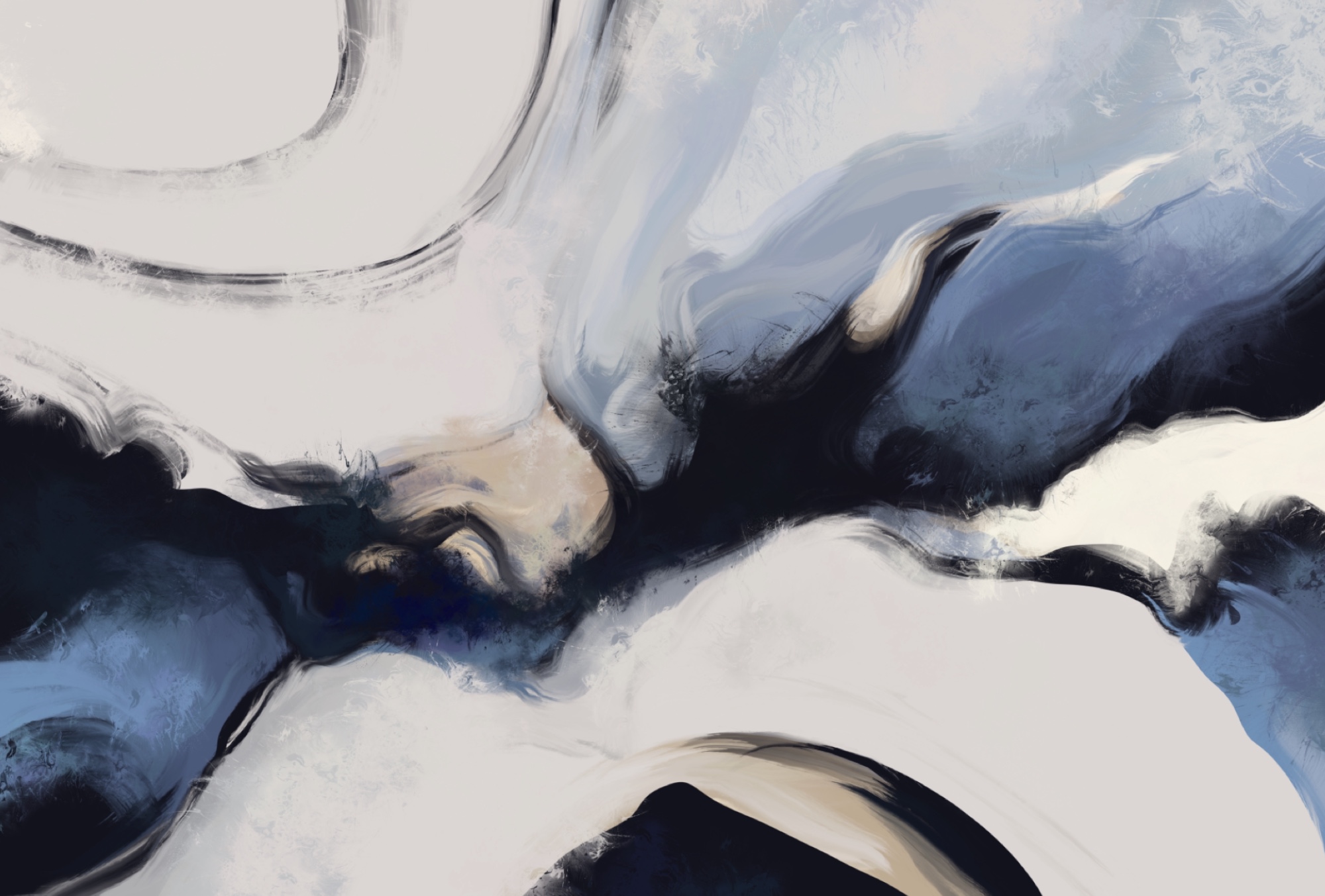 Abstract waves in soft tones Abstract waves in soft tones