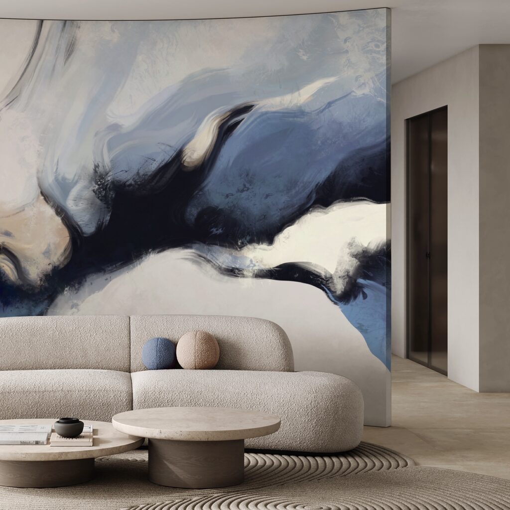 Abstract waves in soft tones Abstract waves in soft tones