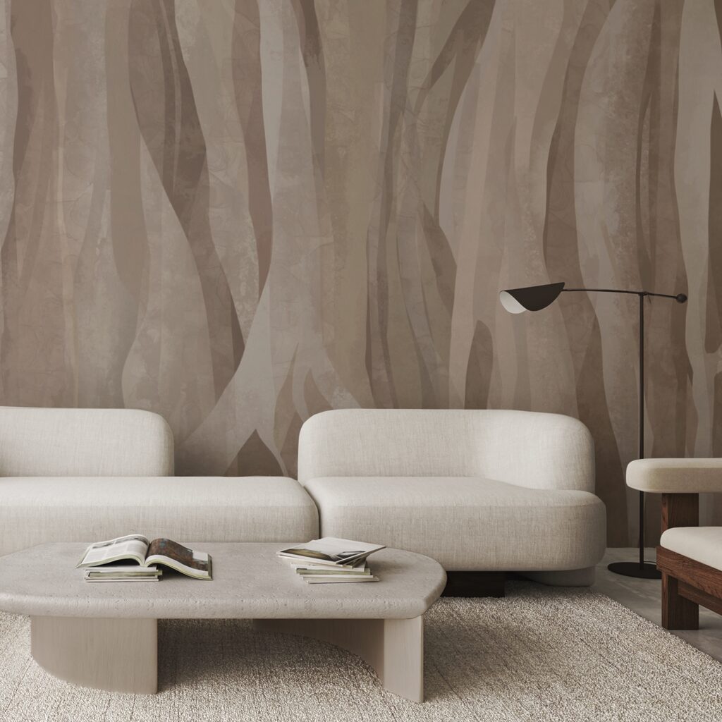 Abstract natural patterns in soft hues