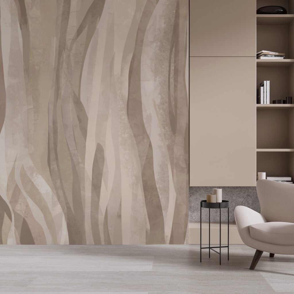 Abstract natural patterns in soft hues