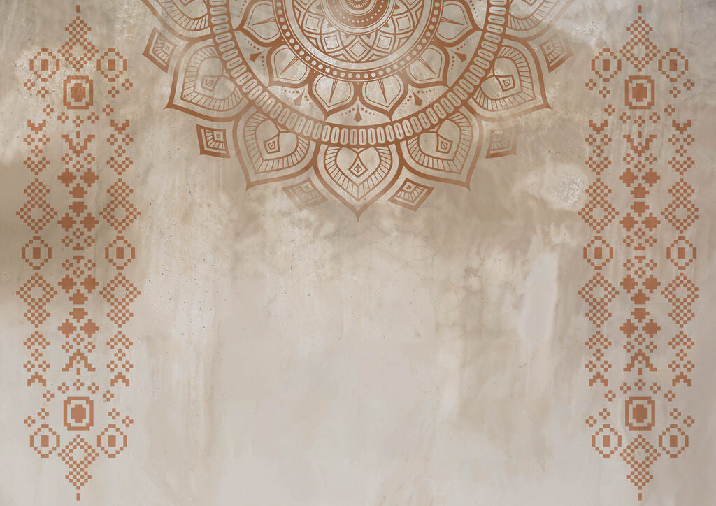 White and brown mandala White and brown mandala