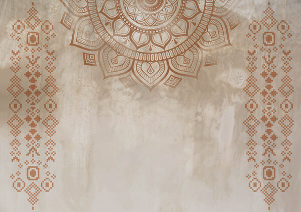 White and brown mandala White and brown mandala