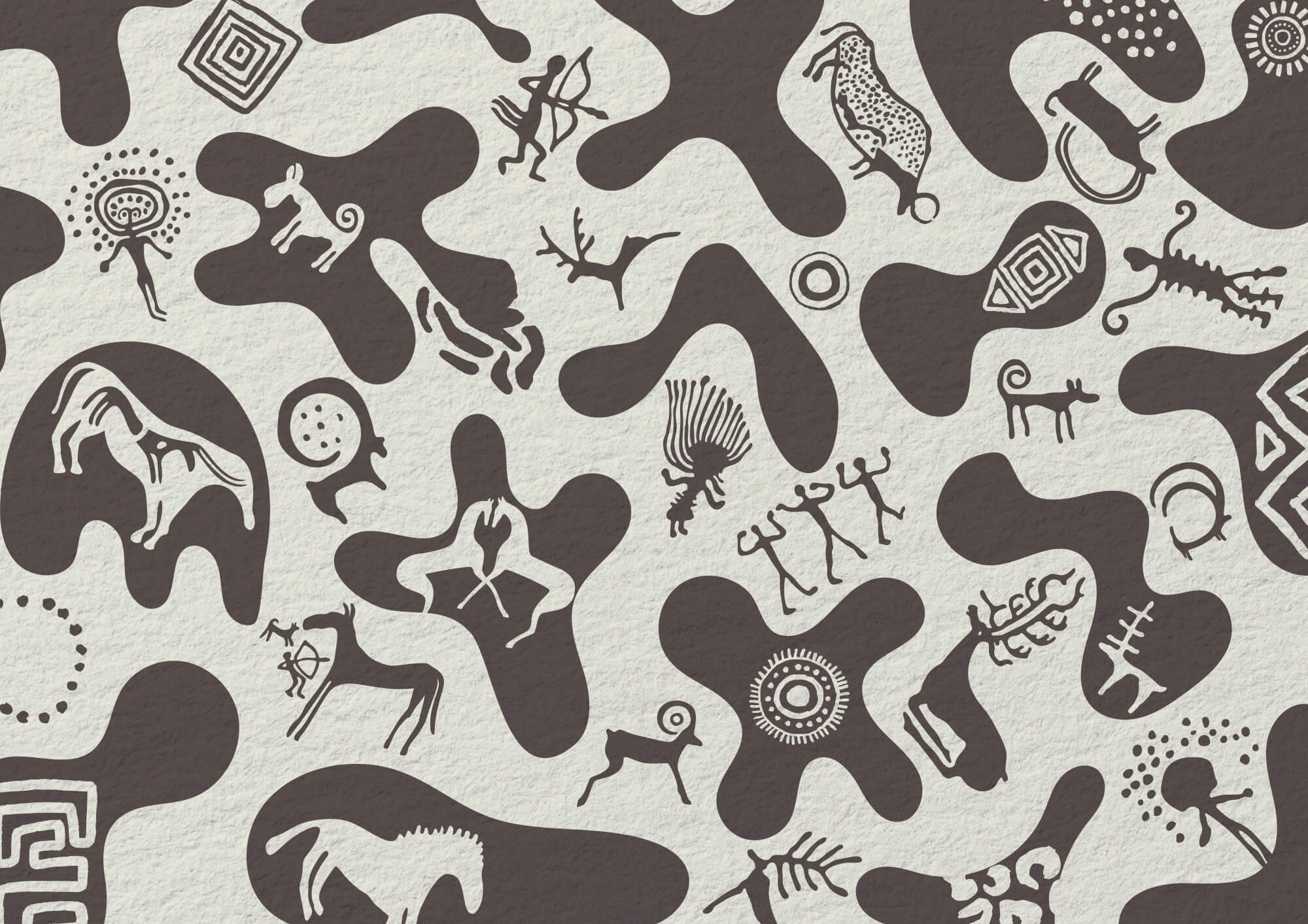 Pattern of drawings on a surface