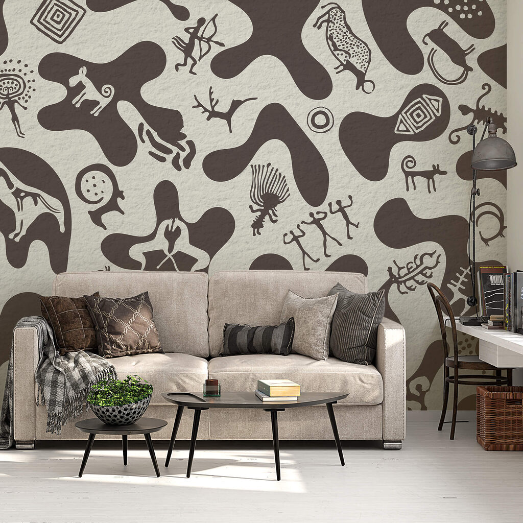 Pattern of drawings on a surface