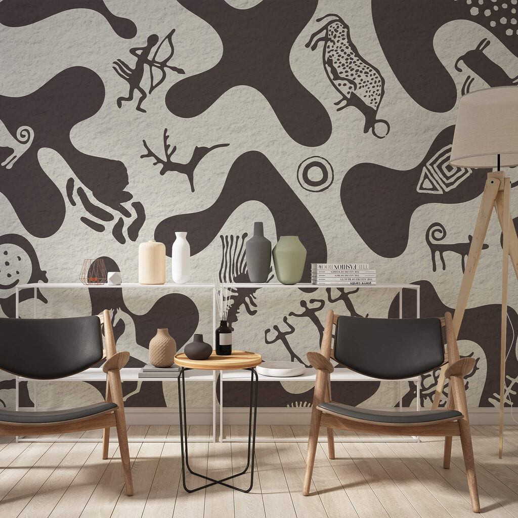 Pattern of drawings on a surface