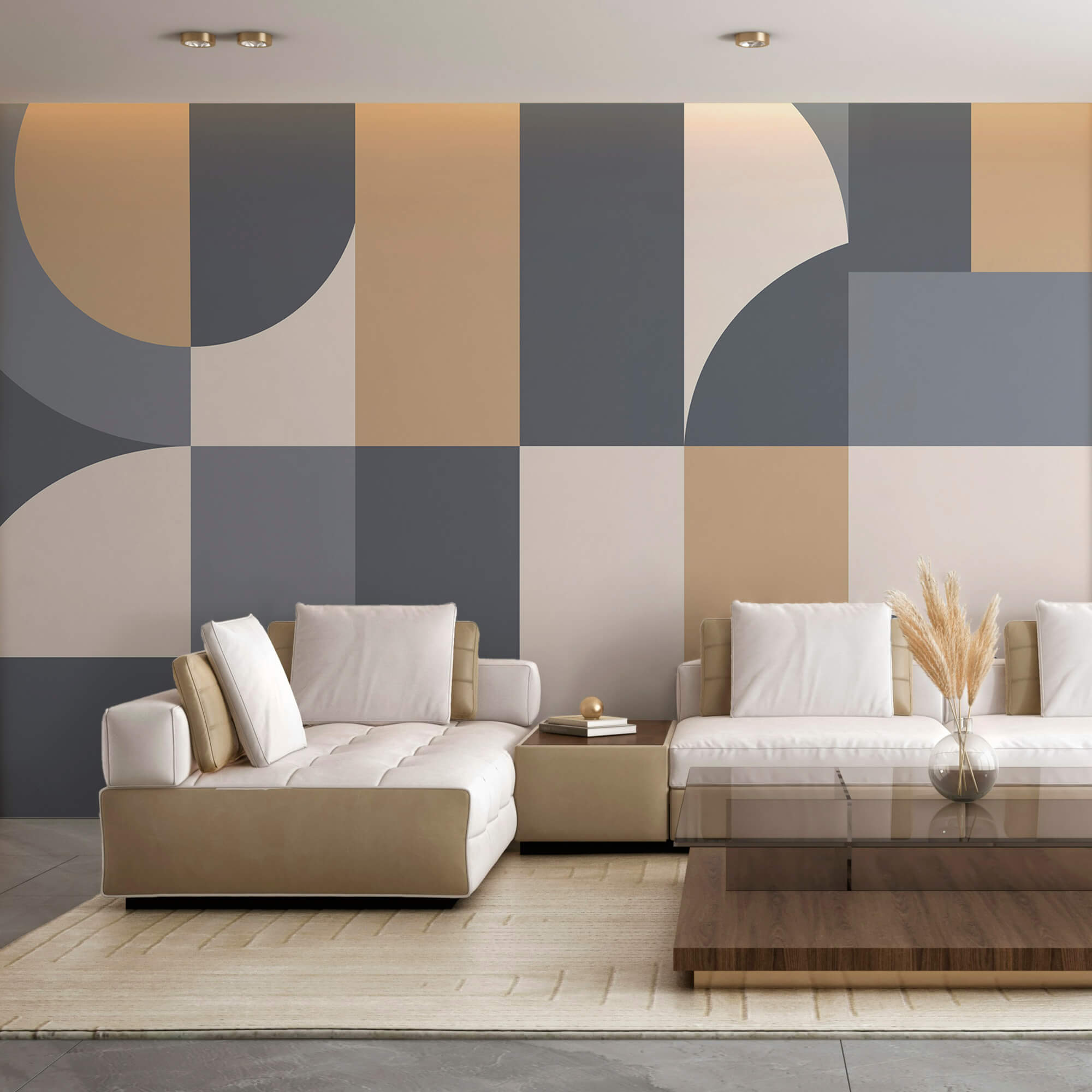 Grey and white geometric pattern Grey and white geometric pattern