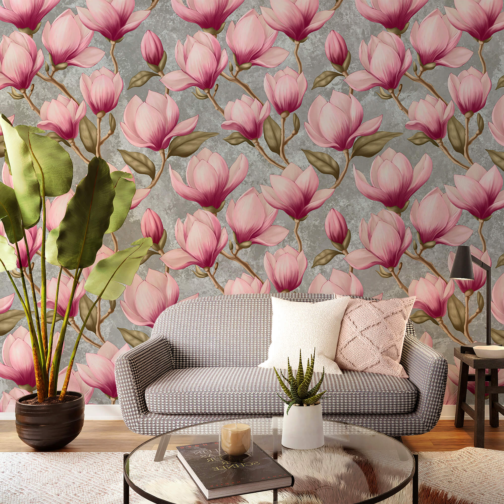 Pattern of pink flowers Pattern of pink flowers