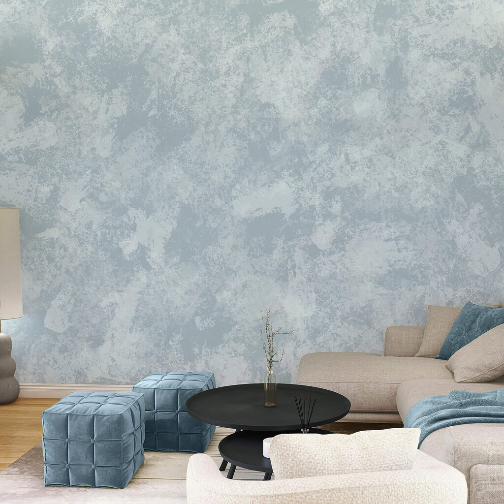 Soft and soothing blue tones blend Soft and soothing blue tones blend