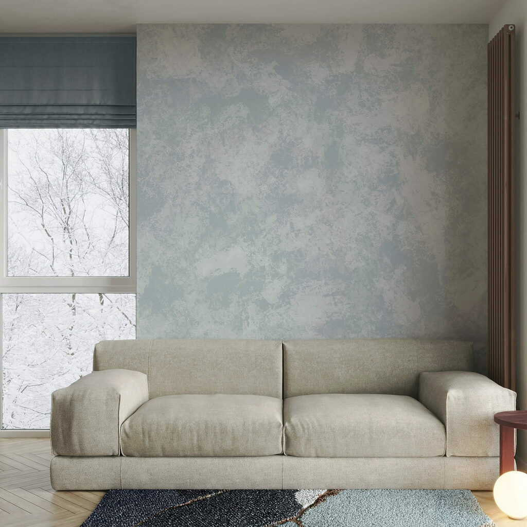 Soft and soothing blue tones blend Soft and soothing blue tones blend