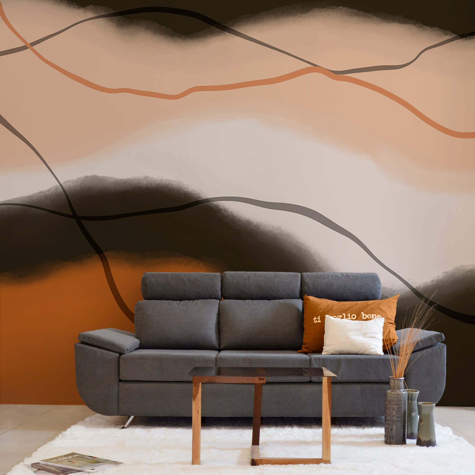 Soft hues in flowing harmony Soft hues in flowing harmony