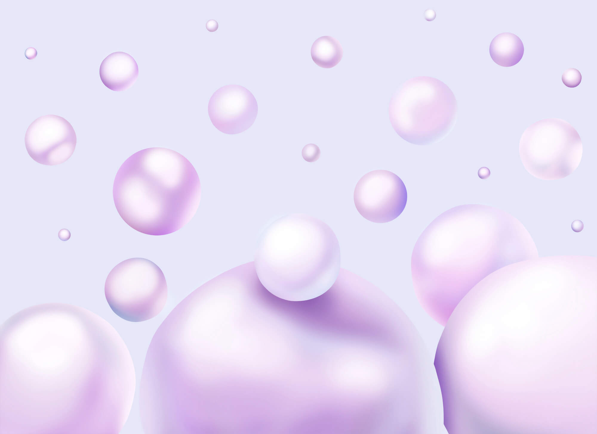 Group of purple bubbles Group of purple bubbles