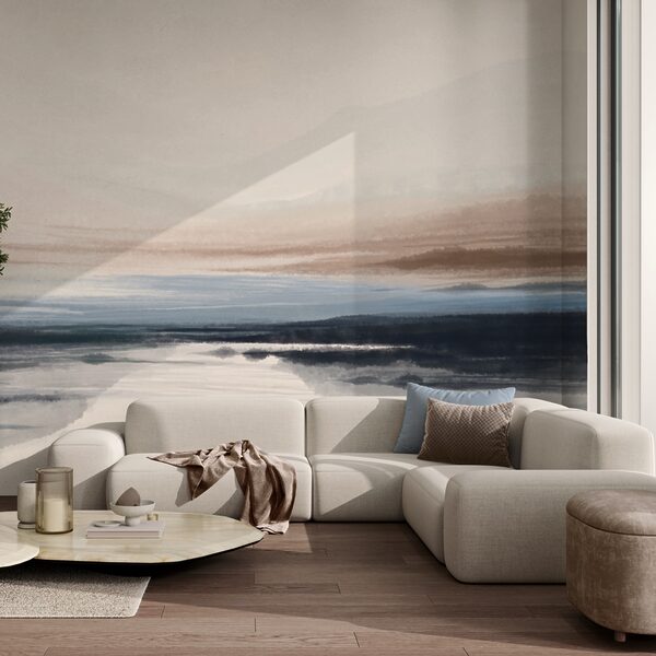 Watercolor painting of a lake Watercolor painting of a lake