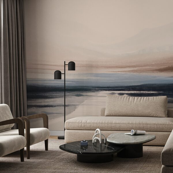 Watercolor painting of a lake Watercolor painting of a lake