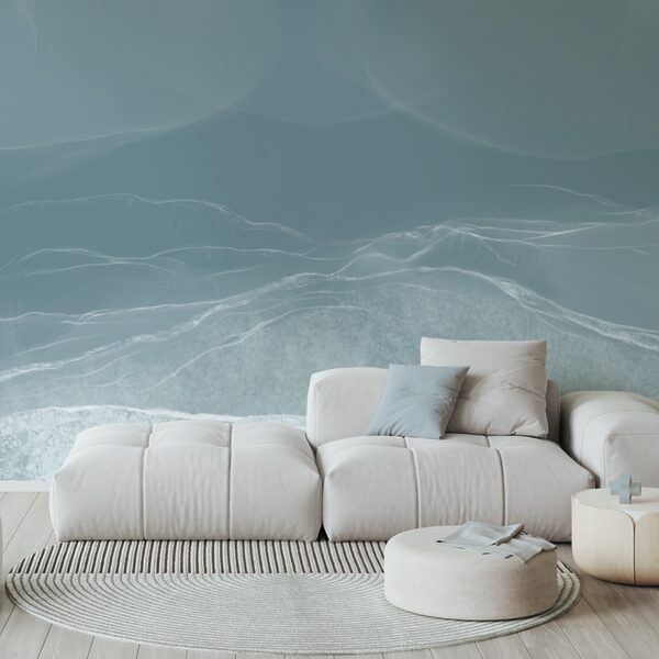 Gentle waves in muted tones