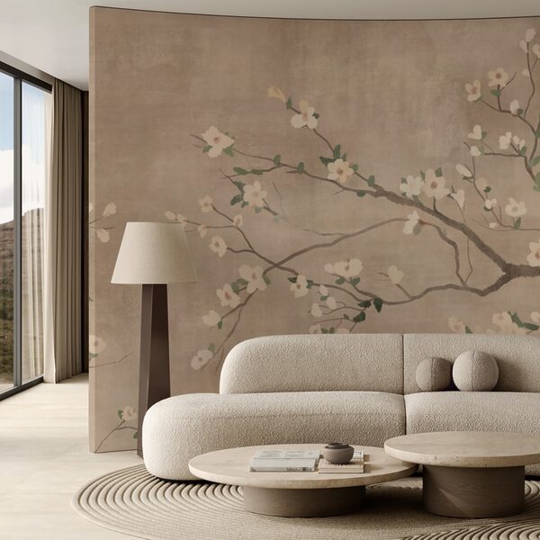 Tree branch with white flowers Tree branch with white flowers