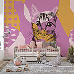 Cat with a mouse nose Wall mural Cat with a mouse nose