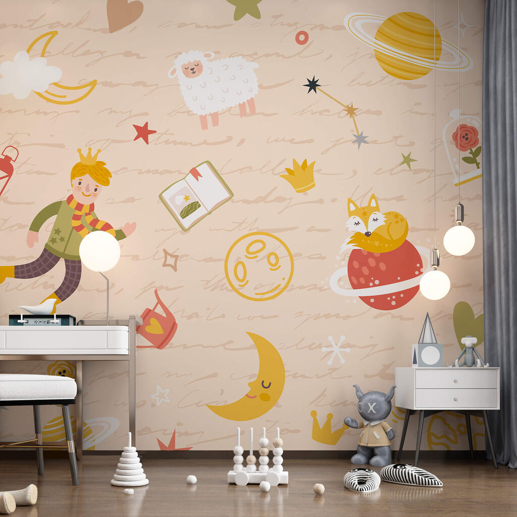 Pattern of cartoon characters