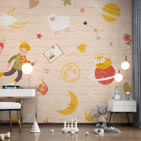 Pattern of cartoon characters