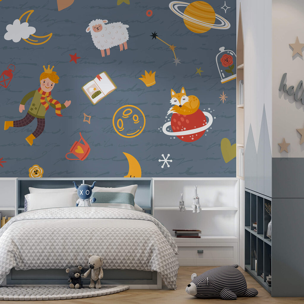 Pattern of cartoon characters