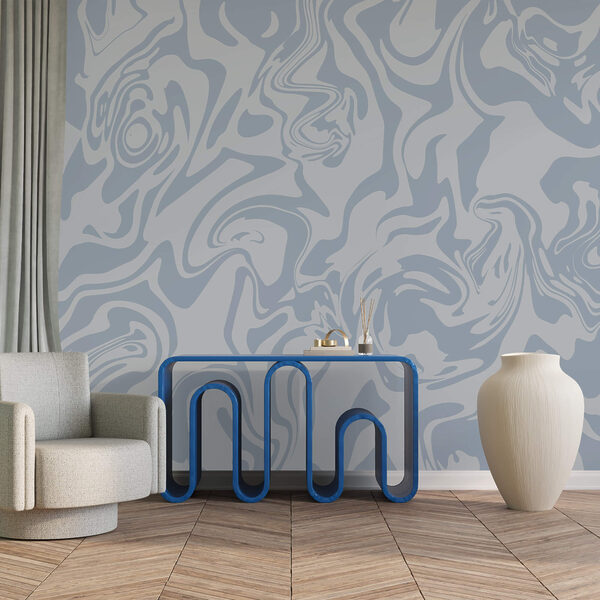 Waves of soft blue tones swirling