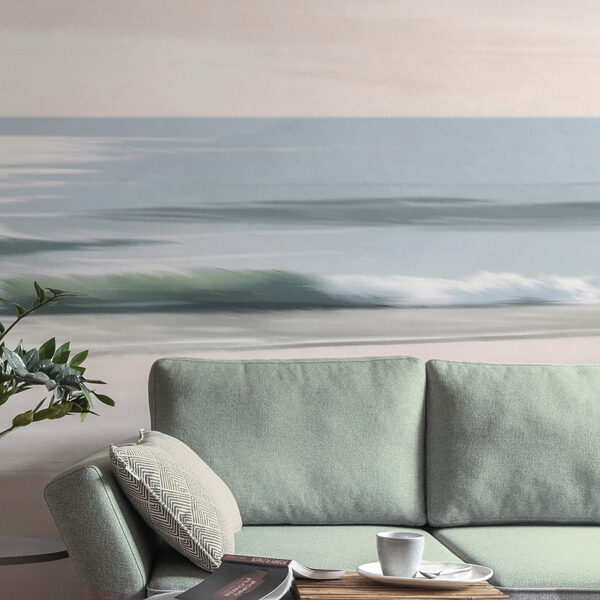 Beach with waves and sand