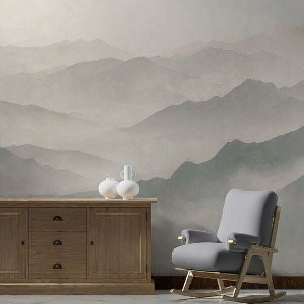 Foggy mountain range Foggy mountain range