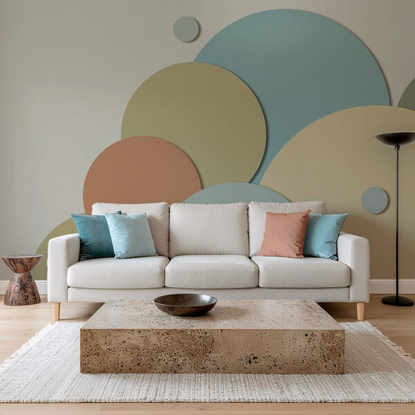 Wall murals Wall murals Group of circles with different colors (SKU: t00331)