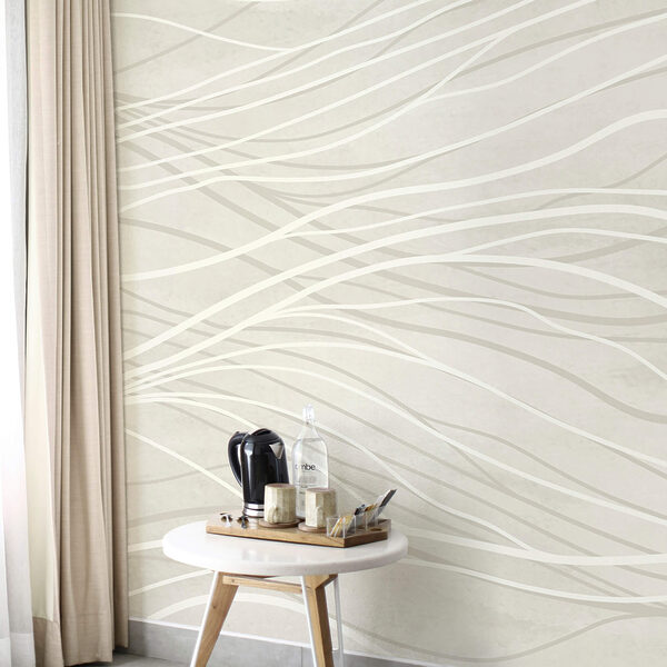 White lines on a white surface