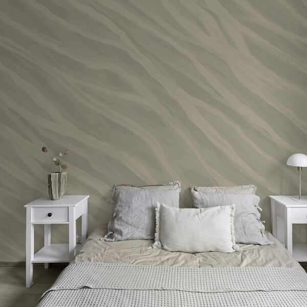 Wall murals Wall murals Wavy lines creating fluid movement (SKU: t00337)