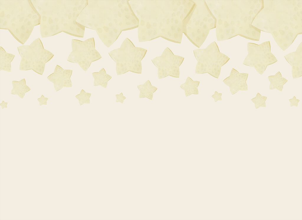 Group of stars on a white background