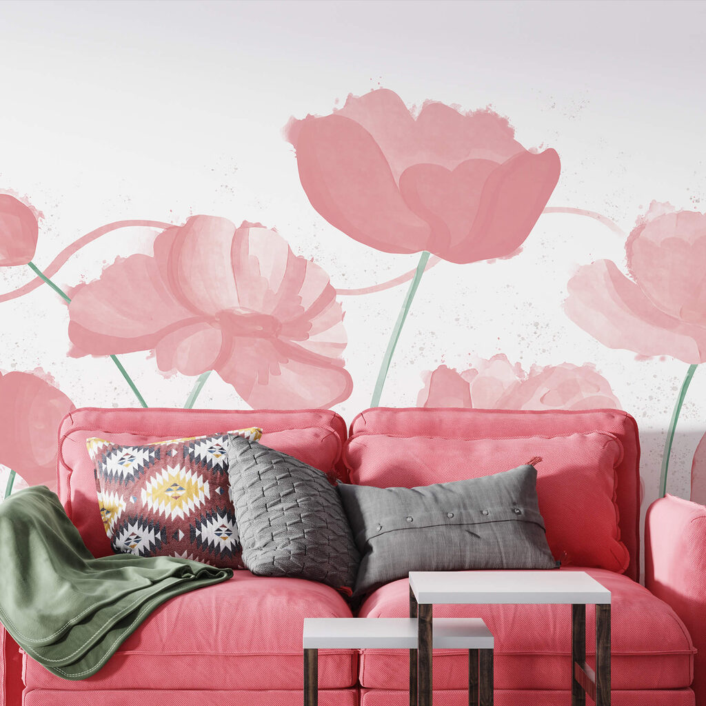 Soft pink blooms in gentle motion