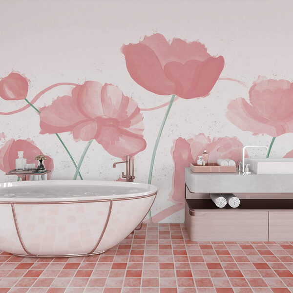 Soft pink blooms in gentle motion