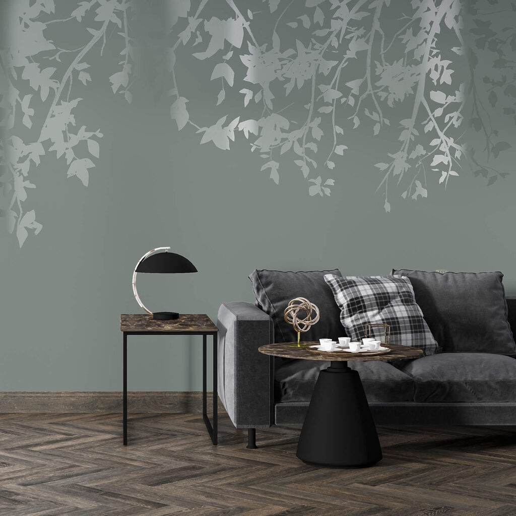 Tree branches with leaves