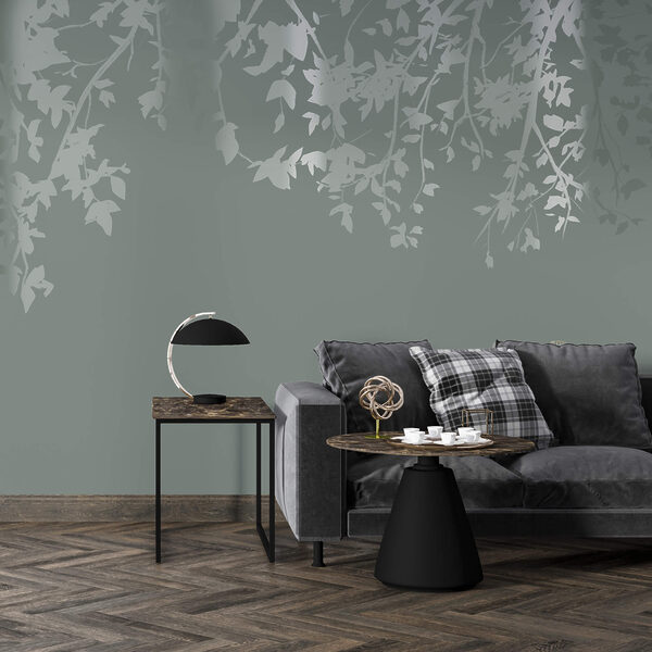 Tree branches with leaves