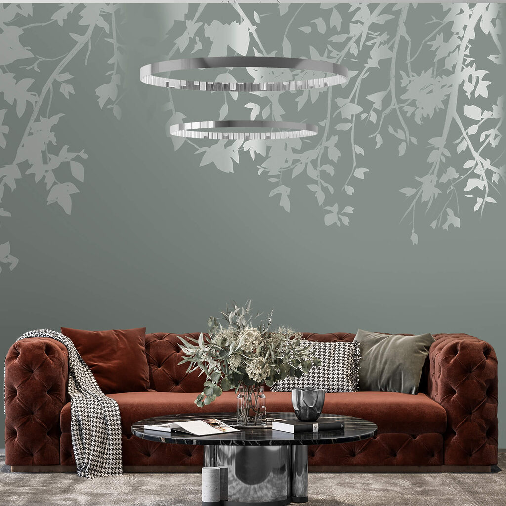 Tree branches with leaves