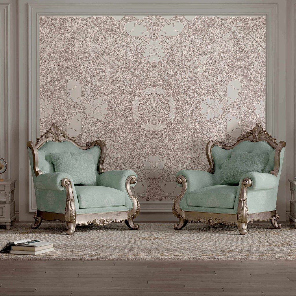 White and red pattern