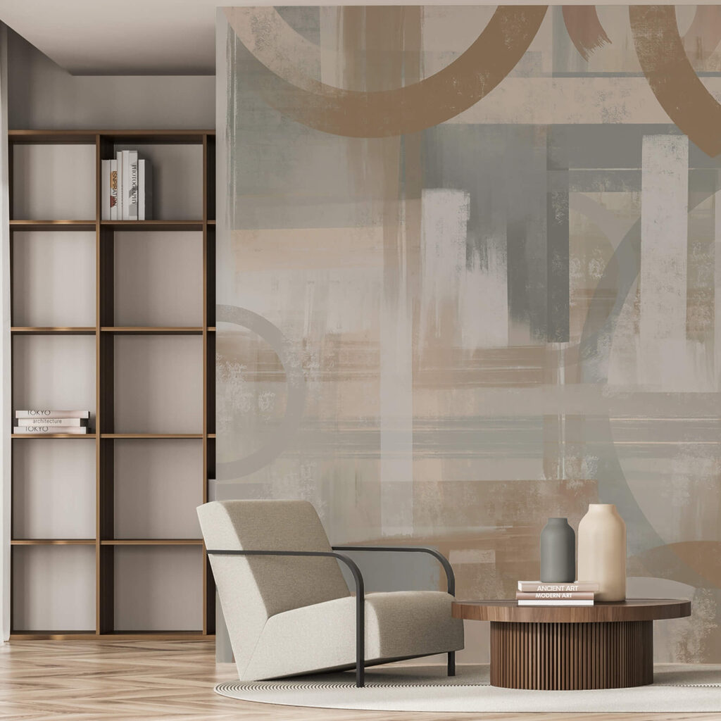 Painting of circles and lines Painting of circles and lines