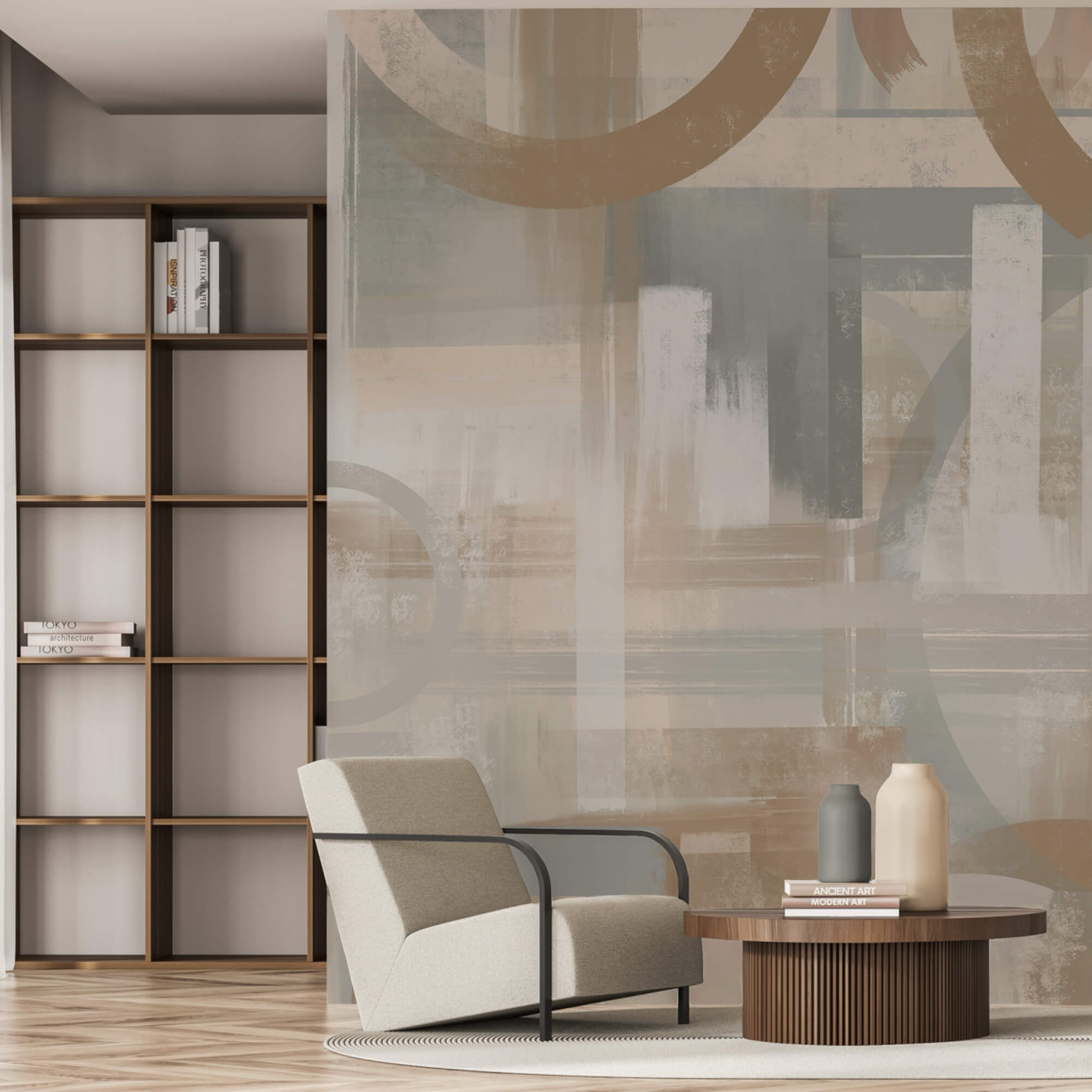 Painting of circles and lines Painting of circles and lines