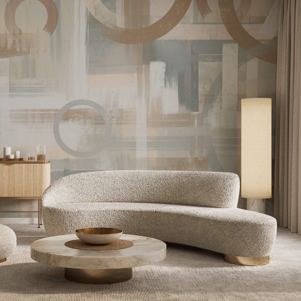 Painting of circles and lines Painting of circles and lines