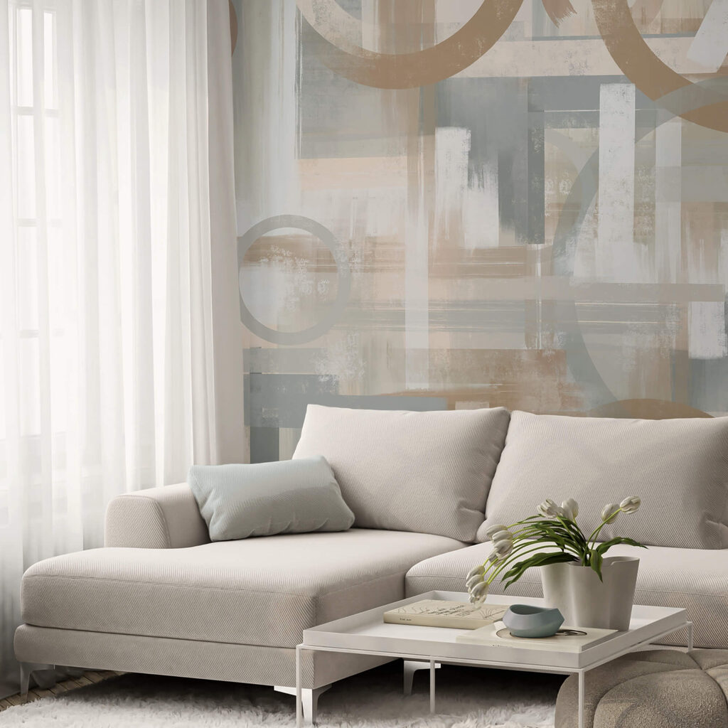 Painting of circles and lines Painting of circles and lines