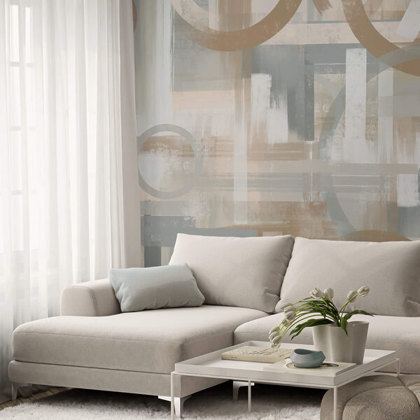 Painting of circles and lines Painting of circles and lines