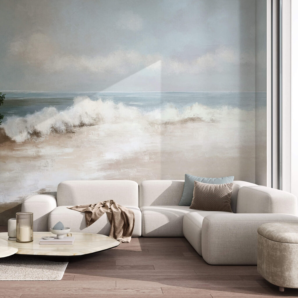 Painting of a beach Painting of a beach