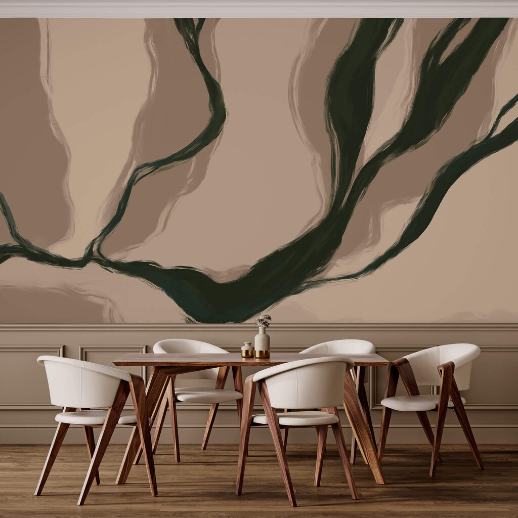 Organic lines in soft hues Organic lines in soft hues